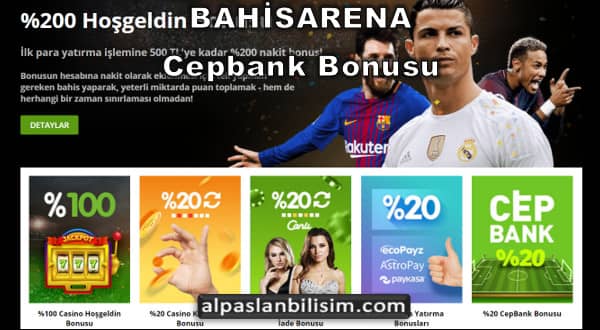 bahisarena cepbank bonusu